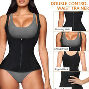 Entrenador de cintura para mujer, corsé con cremallera, chaleco moldeador de cuerpo