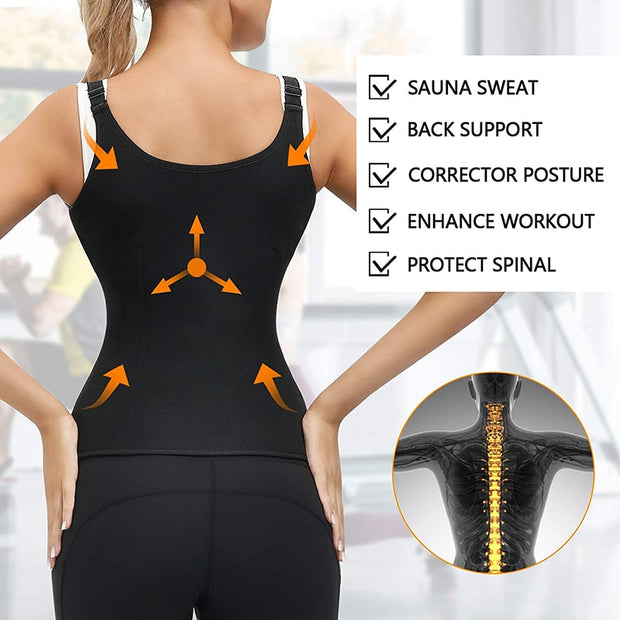 Entrenador de cintura para mujer, corsé con cremallera, chaleco moldeador de cuerpo
