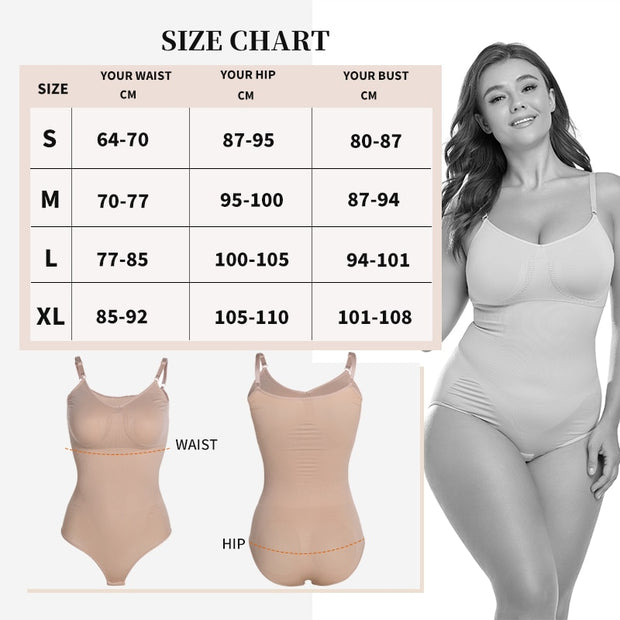 Body moldeador sin costuras para mujer, Control de barriga