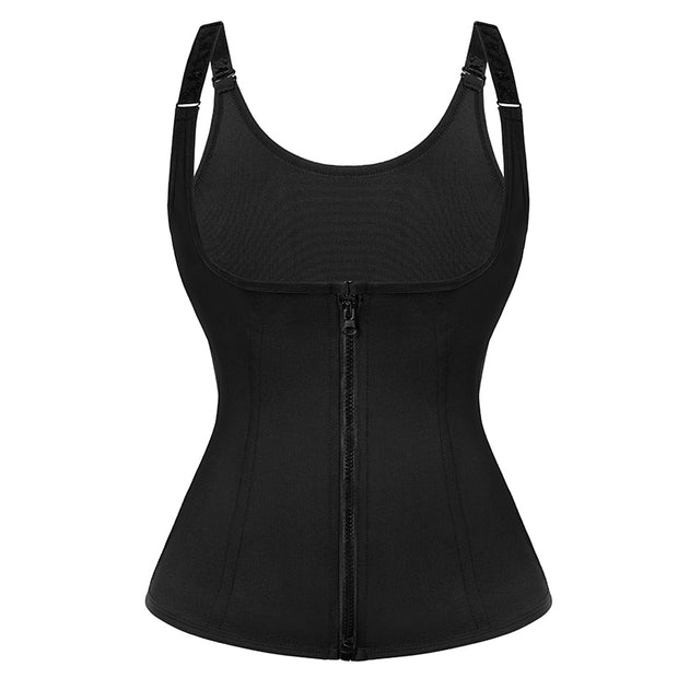 Entrenador de cintura para mujer, corsé con cremallera, chaleco moldeador de cuerpo