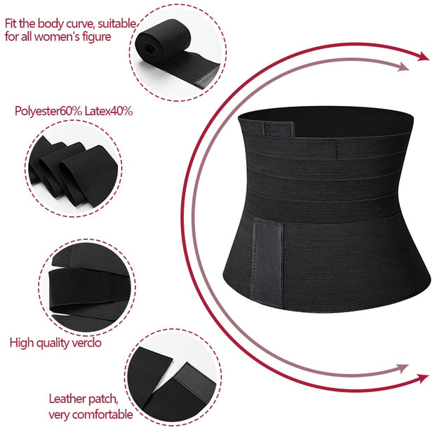 Corsé entrenador de cintura para mujer,