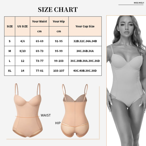 Ropa interior moldeadora de cuerpo para mujer.