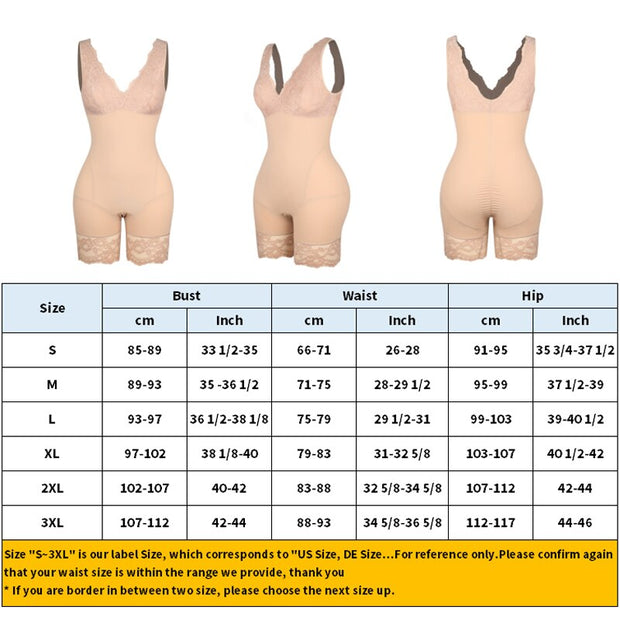 Fajas Colombianas moldeadoras de cuerpo, Body sin costuras